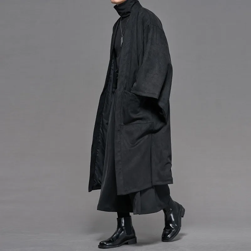 Long Robe Cardigan Autumn Dark Art Student Loose Men's and Women's Jacket Casual Jacket