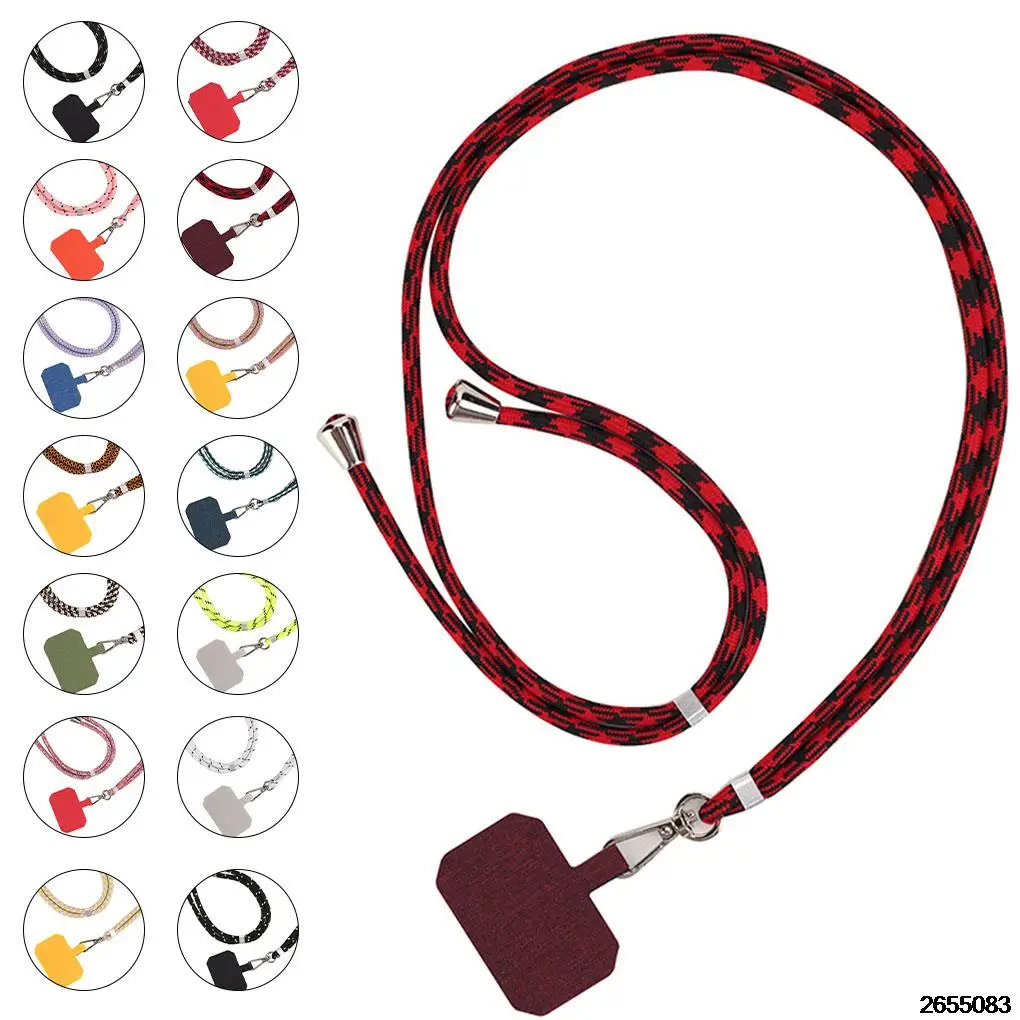 

Phone Lanyard Adjustable Detachable Neck Cord Lanyard Strap Lanyard Nylon Soft Rope Cell Phone Hanging Cord Holder