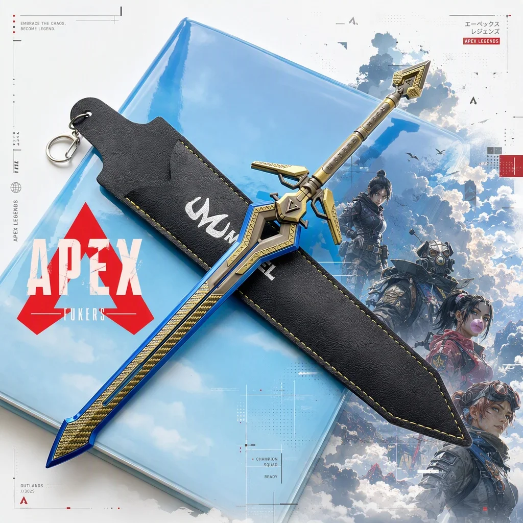 11.8inch Apex Legends Heirloom Katana Anime Cosplay Prop Sword Ninja Knife Zinc Alloy Metal Miniature Game Collection Toy Gift