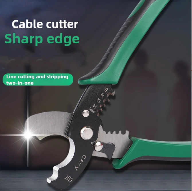 ضبط الذاتي كابل القاطع المكشكش 8 بوصة متري التلقائي سلك تجريد أداة قطع/عقص كماشة #5