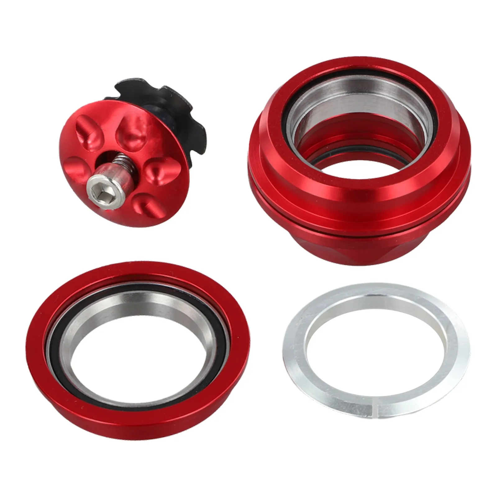 

Велосипедная гарнитура 44 мм с конструкцией из алюминиевого сплава, гладкие двойные герметичные подшипники, совместимые с 28 6 мм для прямых вилок