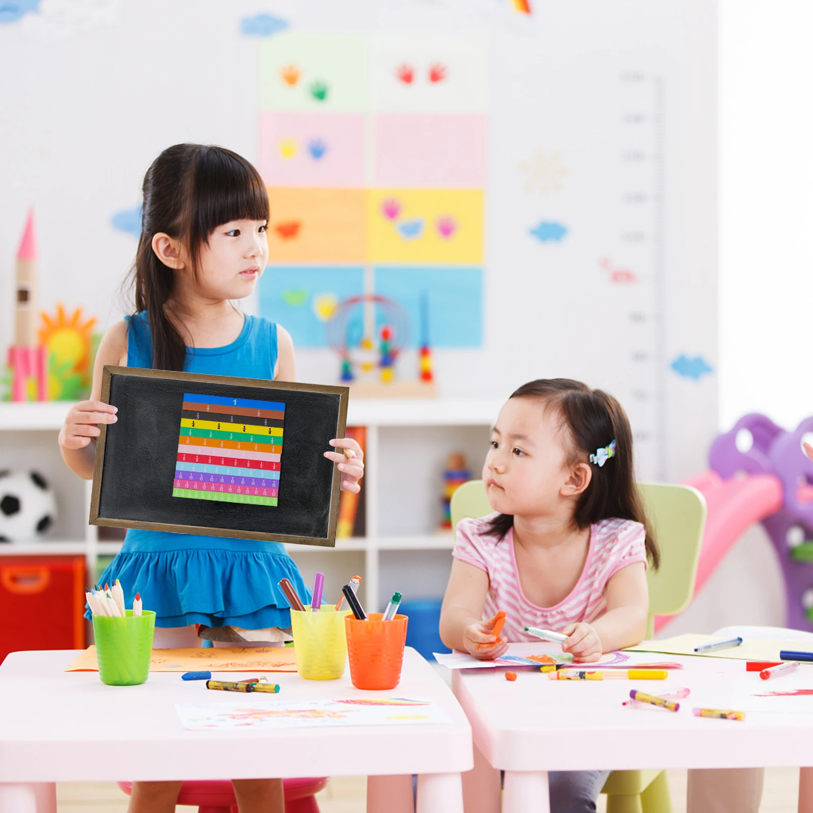 1 مجموعة 1 مجموعة مكعبات كسر تعليمية للأطفال التعلم المبكر كتل كسر ملونة لعب الأطفال #3