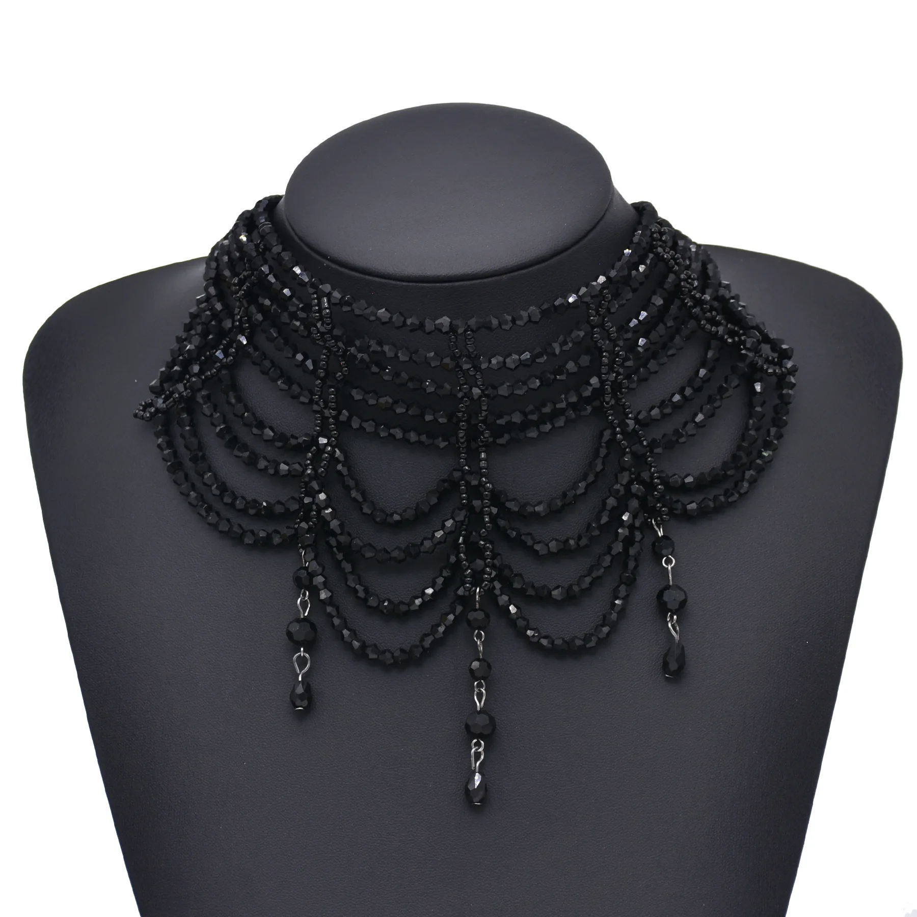 

2023 body chain Crystal hand-beaded necklace for woman gift