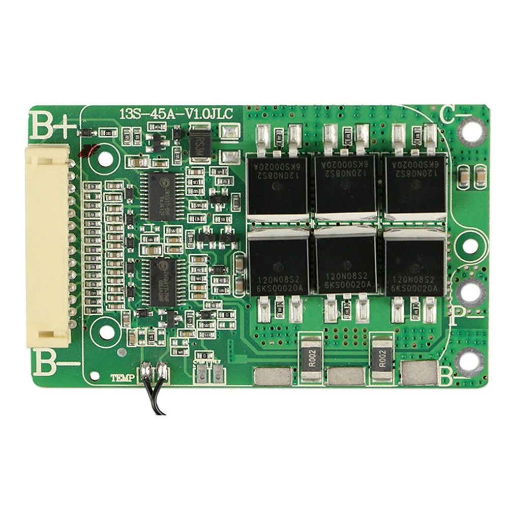 بطارية ليثيوم مستقرة متوازنة BMS 13S 48V 15A 20A 30A 18650 حزم شحن PCB PCM للدراجة الإلكترونية/بنك الطاقة الطاقة الشمسية