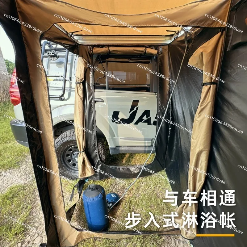 Outdoor carside shower tent car tent camping toilet dry and wet changing room bathing toilet