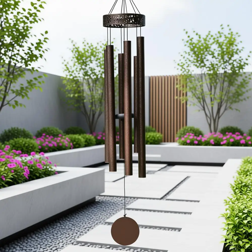 

48-Inch Outdoor Wind Chimes with Deep Resonant Tones, Ideal for Memorial, Garden, and Patio Settings