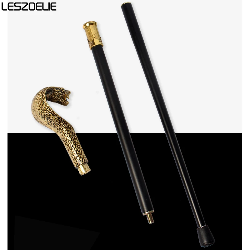 Cobra-Head Luxury Walking Stick Canes Men Decorative Walking Cane Man Elegant Fashion Vintage Hand Cane Women Walking Stick