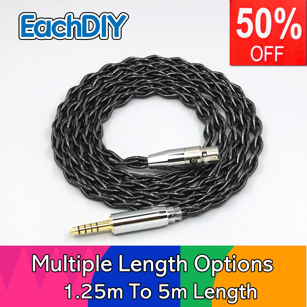 

99% Pure Silver Palladium Graphene Floating Gold Cable For AKG Q701 K702 K271 K272 K240 K141 K712 K181 K267 K712 LN008346