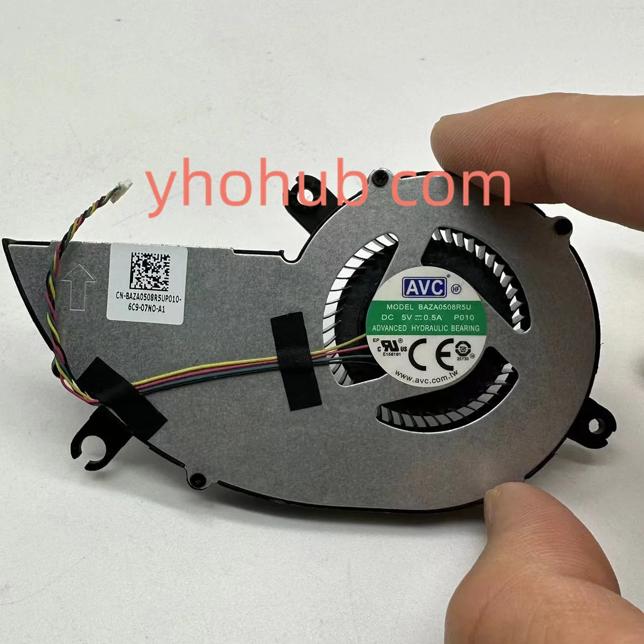 

AVC BAZA0508R5U P010 DC 5V 0.5A 4-Wire Server Cooling Fan