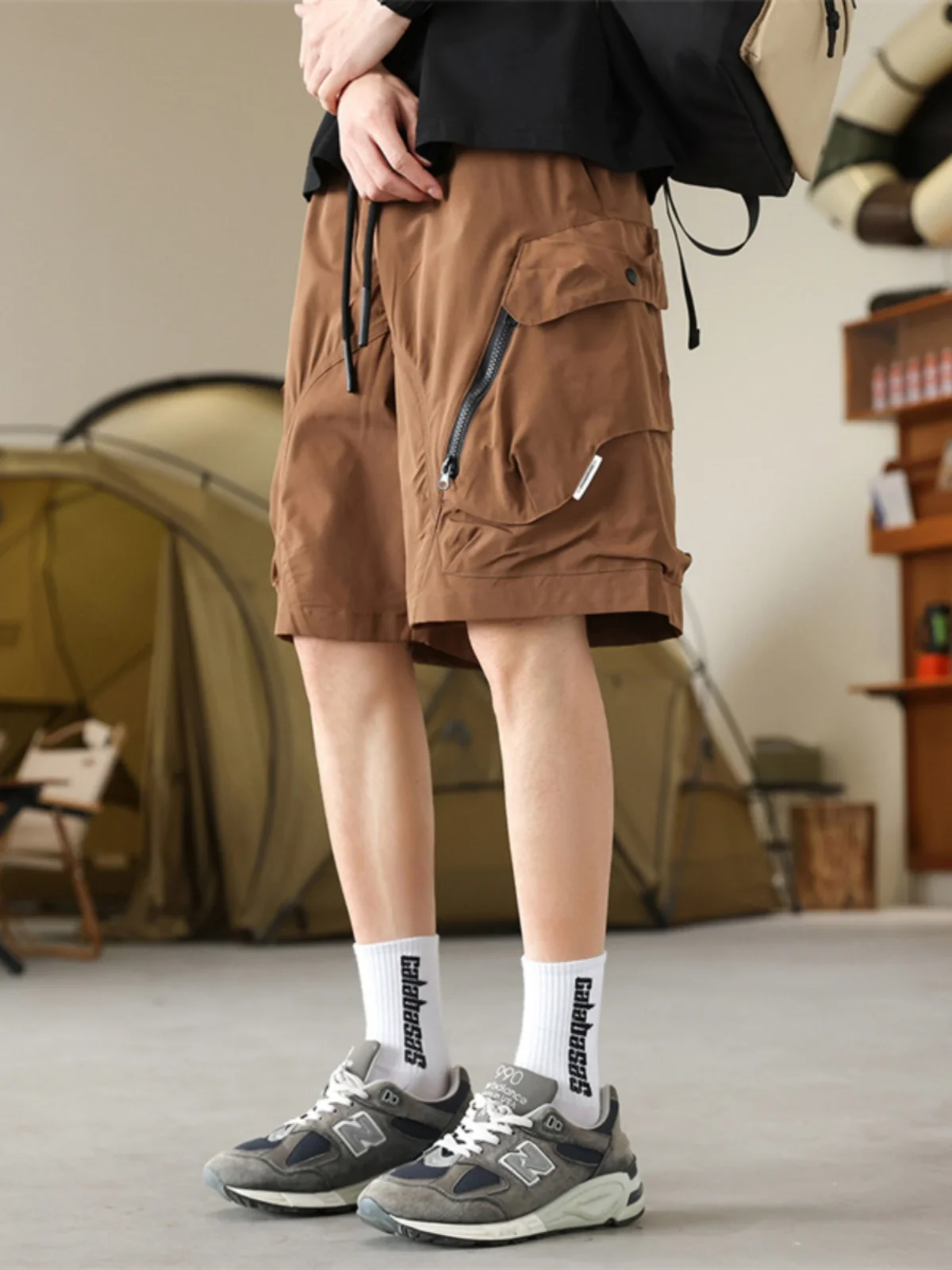 

Мужские повседневные прямые брюки для улицы, спецодежда Five ket orts, летние молодежные брюки активного цвета в американском стиле