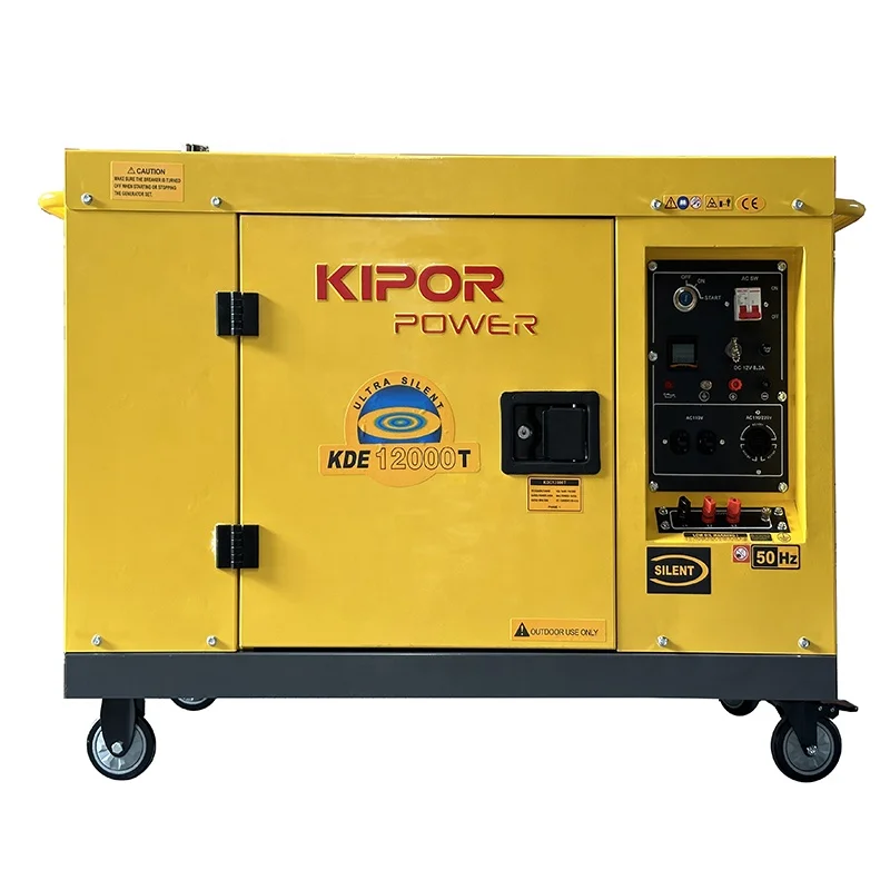 KIPOR POWER AIR COOLED Generator with Low Noise Rated Power  8KW/10KVA generator