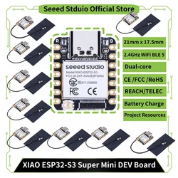 Mini placas de desarrollo ESP32S3, estudio Seeed, XIAO esp32s3, Wi-Fi 2,4 GHz, BLE 5,0, doble núcleo, carga de batería, eficiencia energética