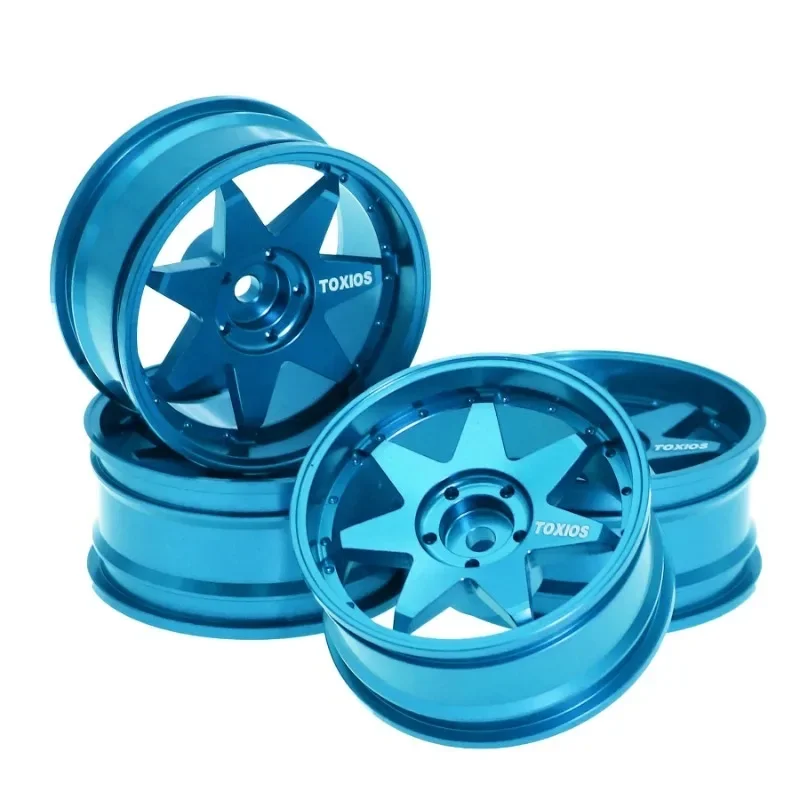 4 pçs 52mm 1/10 rc on-road drift carro de corrida aro da roda de metal cubos de roda para tamiya xv01 tt01 kyosho hsp hpi sakura trxs redcat