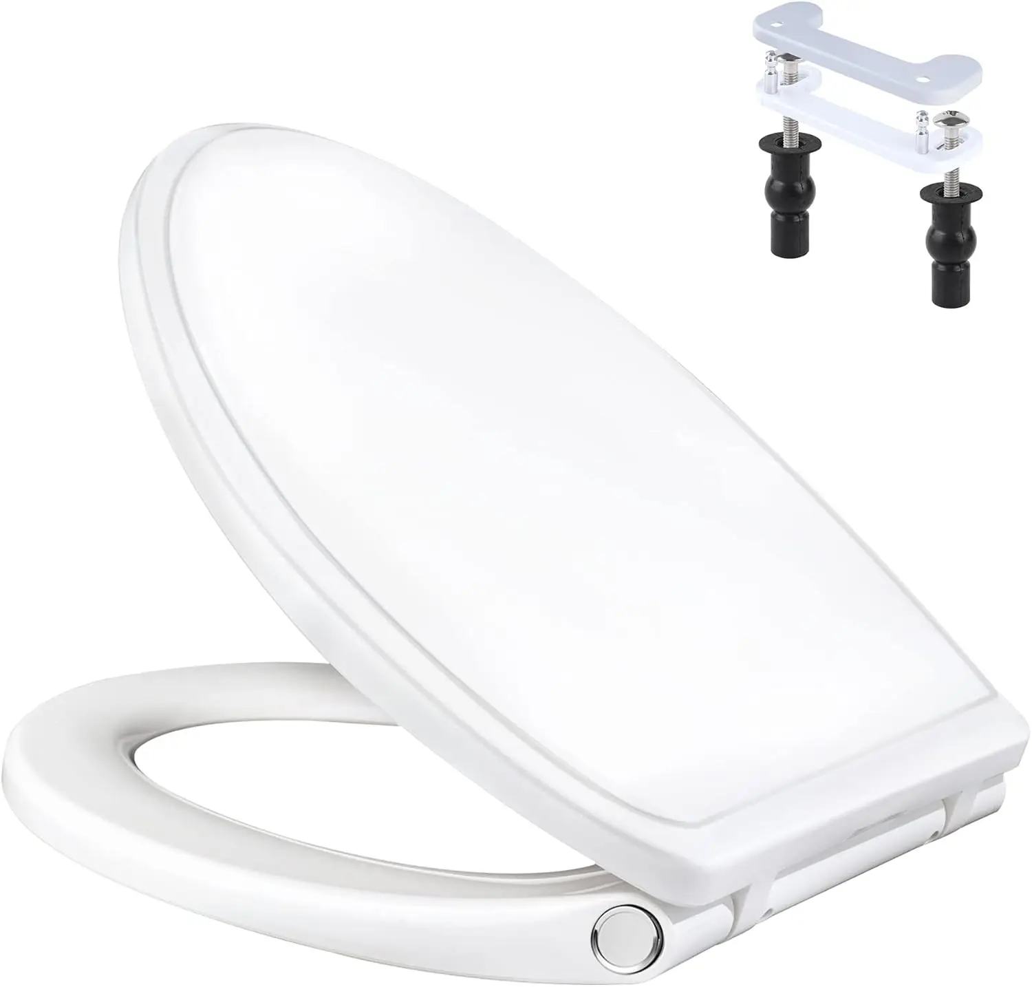

Universal Soft Close Elongated Toilet Seat with Quick Release, White