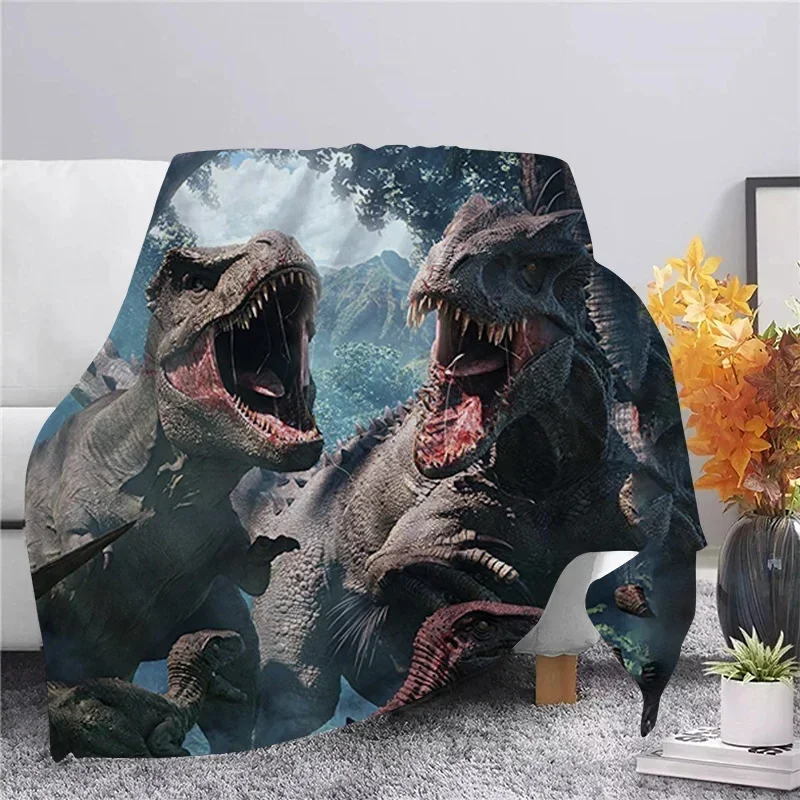 

Jurassic Dinosaur Flannel Blanket 3D Print Child Adult Quilt Throws Blanket Sofa Travel Student Blanket Drop Shipping Queen Size