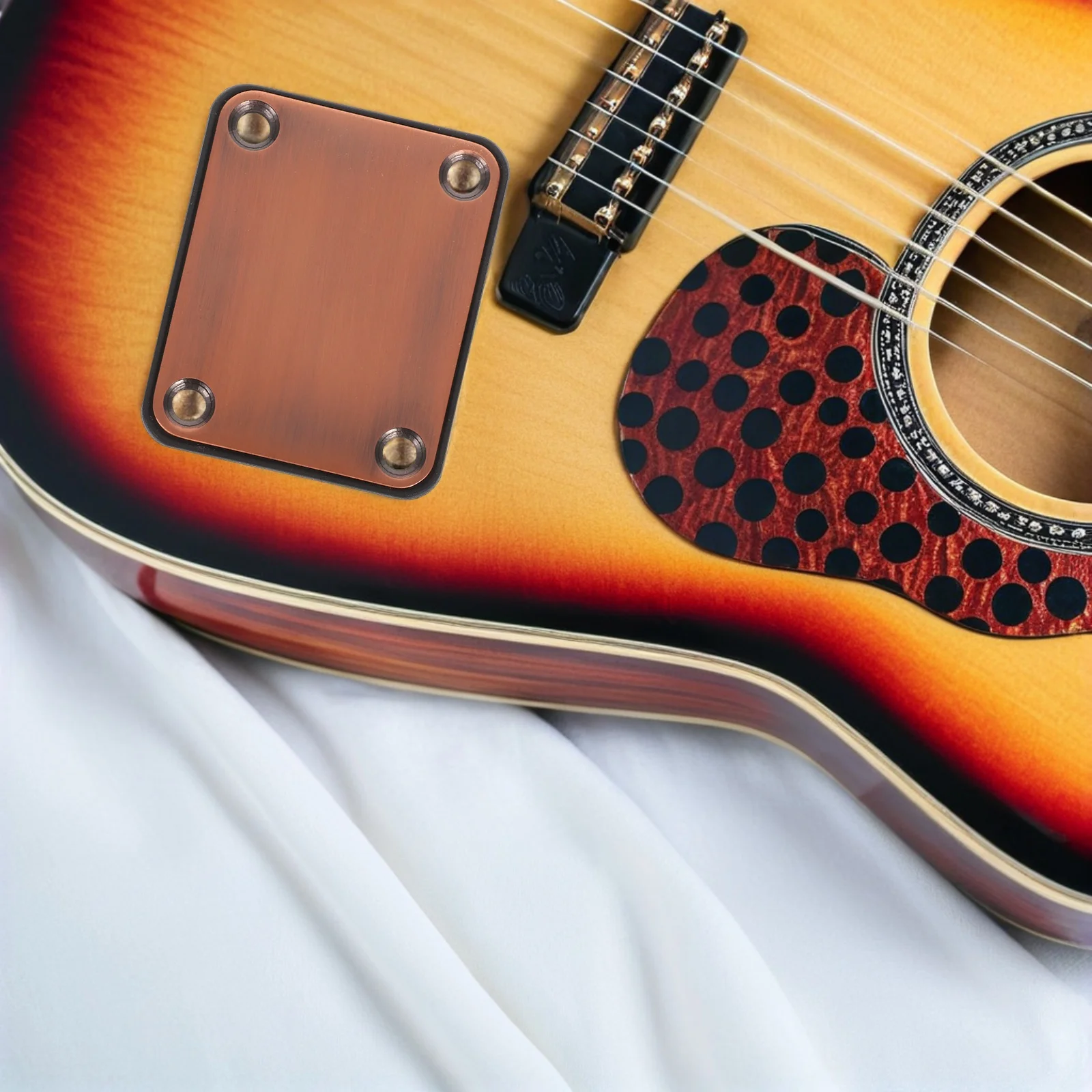 

2Pcs Guitar Neck Plate Screw Set Reinforcement Connecting Joint Plates Electric Bass Accessories Lightweight Durable