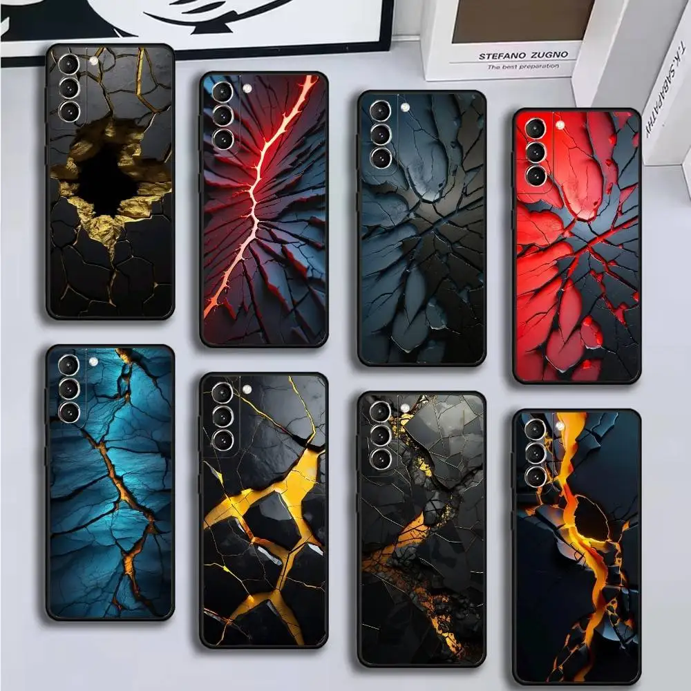

Broken texture Phone Case For Samsung GalaxyA13,21s,22,31,32,52,53,71,72,73,Soft Black Cover
