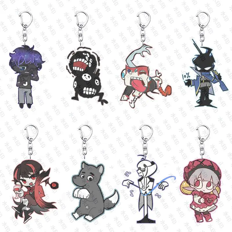Lobotomy Corporation-Llavero de Anime para hombre y mujer, llavero de simulación de gestión de monstruos, figura de acrílico, colgante de regalo