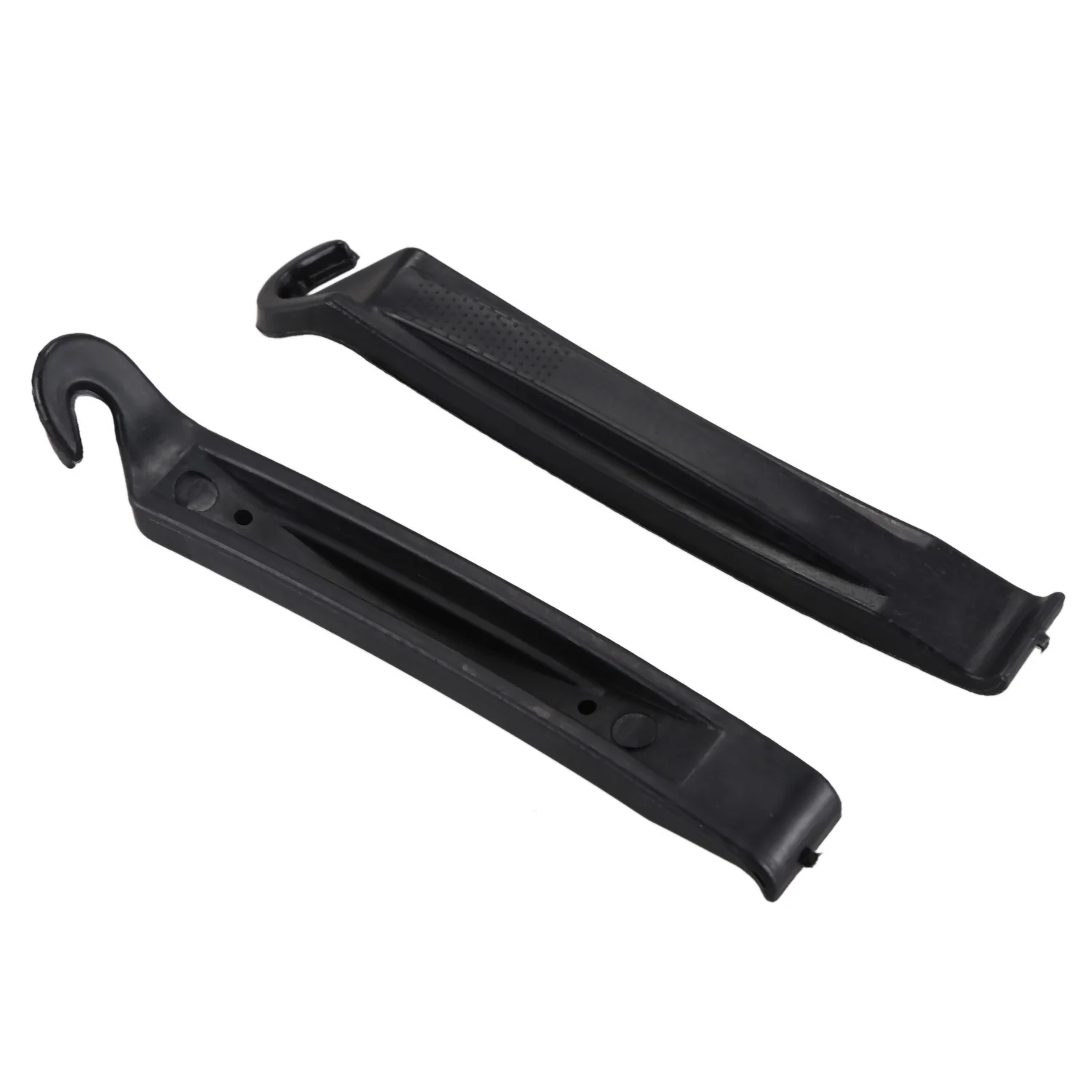 เครื่องมือซ่อมคันโยกยางล้อจักรยานจักรยานแบบถอดได้พลาสติกสีดำแข็ง