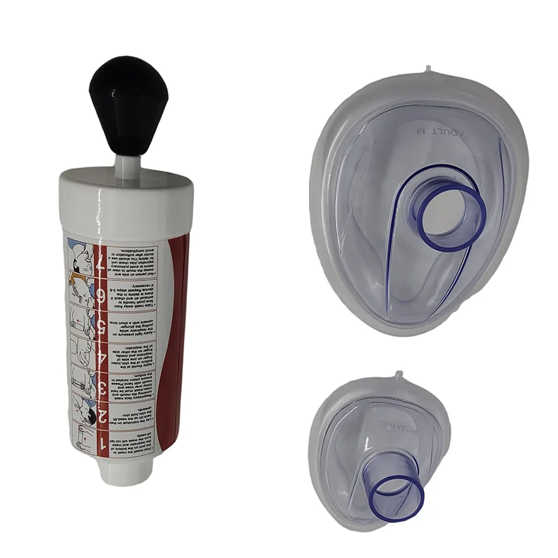 ترقية المحمولة بسيطة مكافحة الاختناق جهاز الطوارئ المنقذة للحياة مكافحة الاختناق جهاز دليل الكبار والطفل قناع الإسعافات الأولية #5