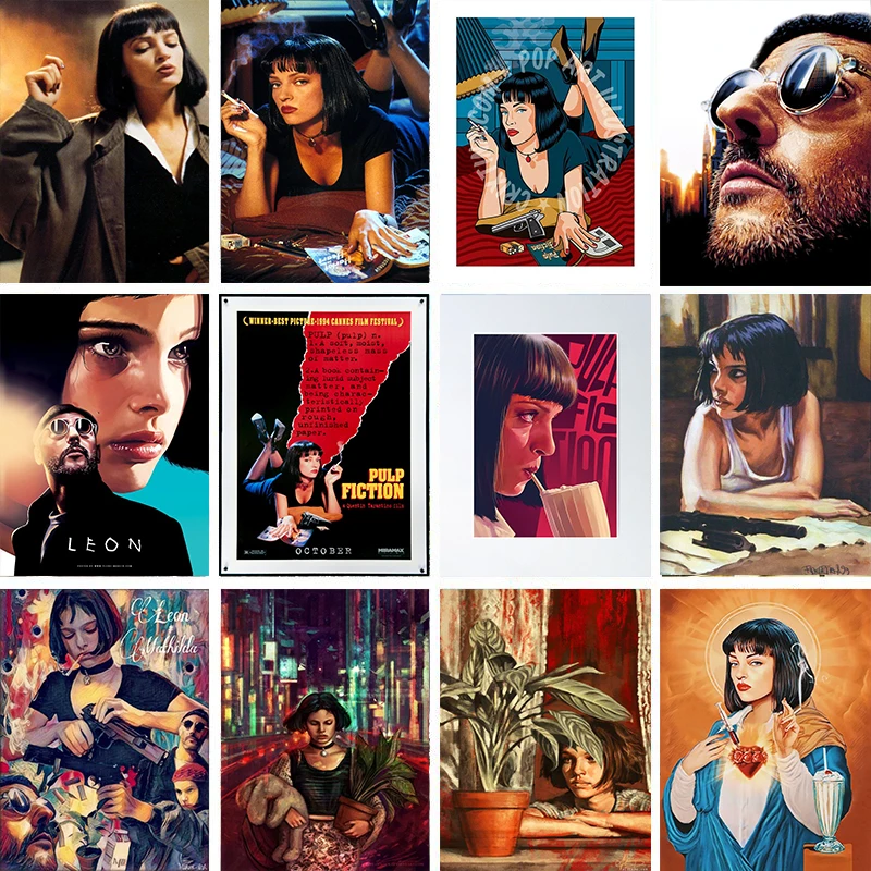 

Movie Tv Show Pulp Fiction Print Art Canvas Poster For Living Room Decor Home Wall Picture