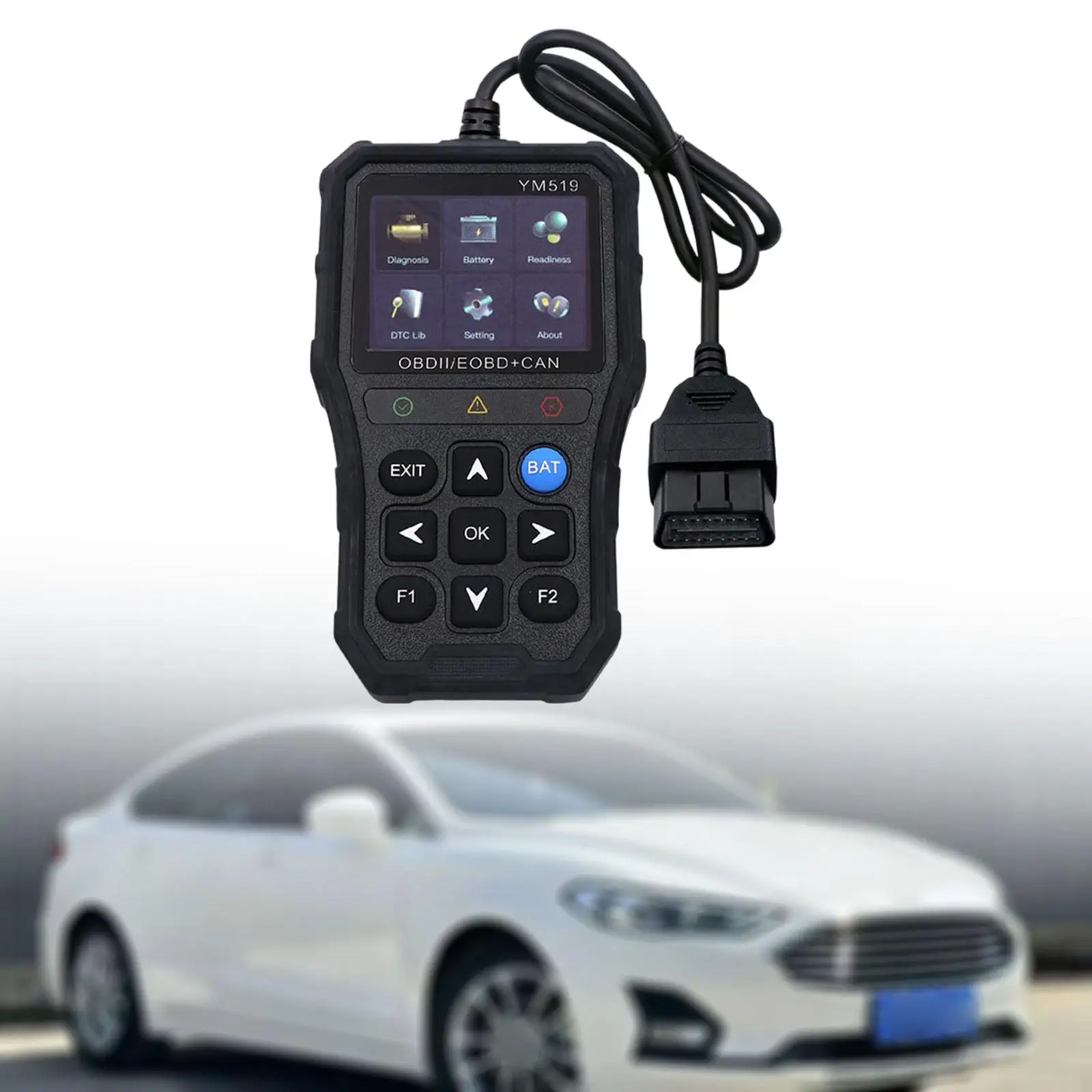 OBD Scanner Diagnostic Tool Real Time Data Stream Convenient Wear Resistant Sturdy Code Reader for Professional Maintenance