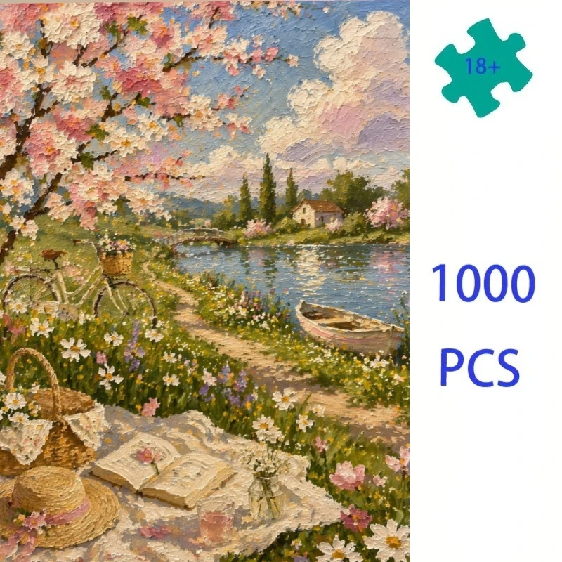 

500/1000 PCS Jigsaw Puzzle Magical Fantasy Landscape Home Family Activity Games for Gameroom Bedroom Home Decor Frameless
