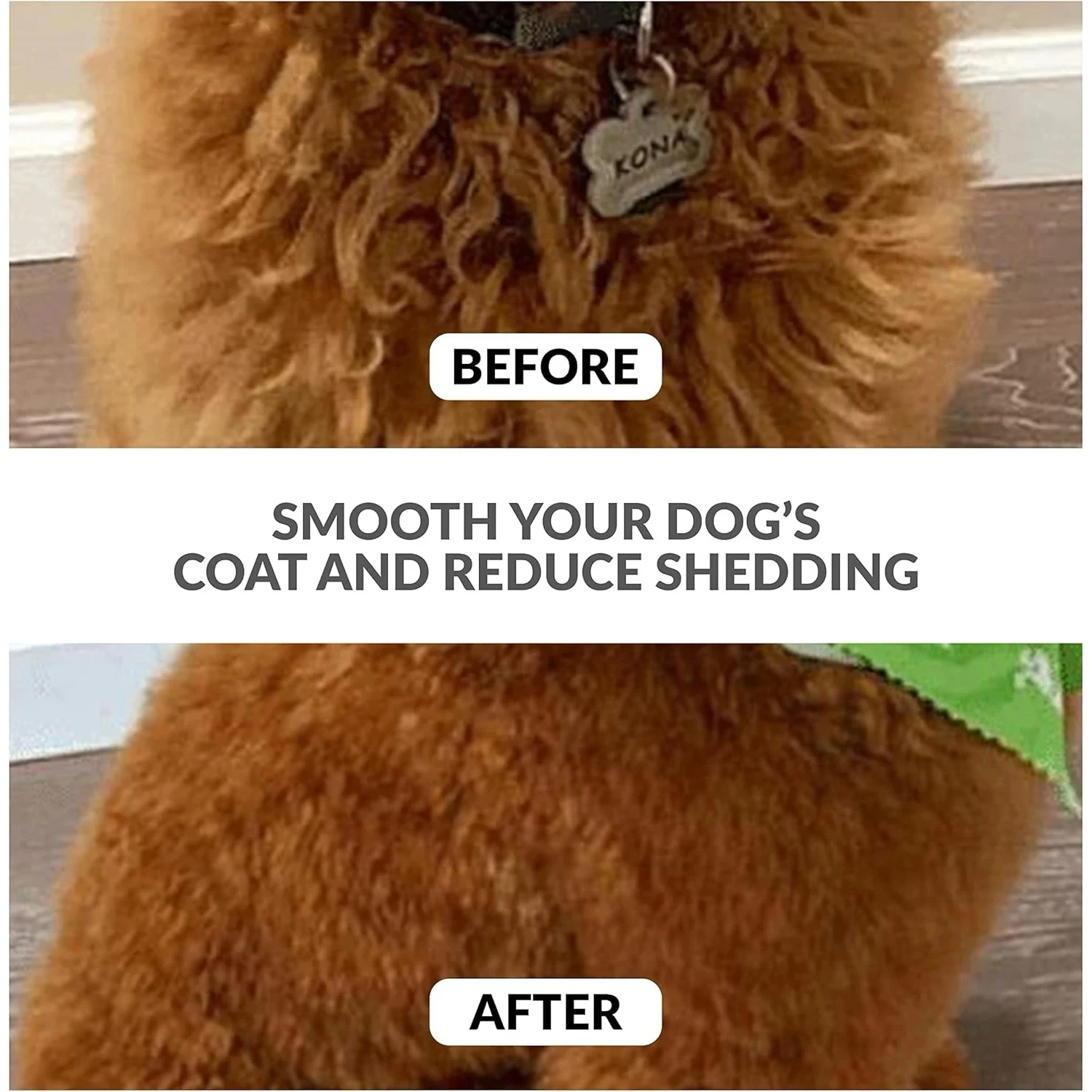 Pet Grooming Detangler Pin Dog Brush for Shedding & Removing Loose Fur, Lightweight with Gold Plated Pins for short Long Hair