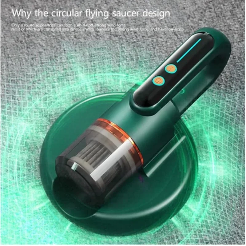 Mattress Vacuum Cleaner Mite Removal with HEPA Filtration Suction Instrument Wireless Household Bed Vacuum Machine