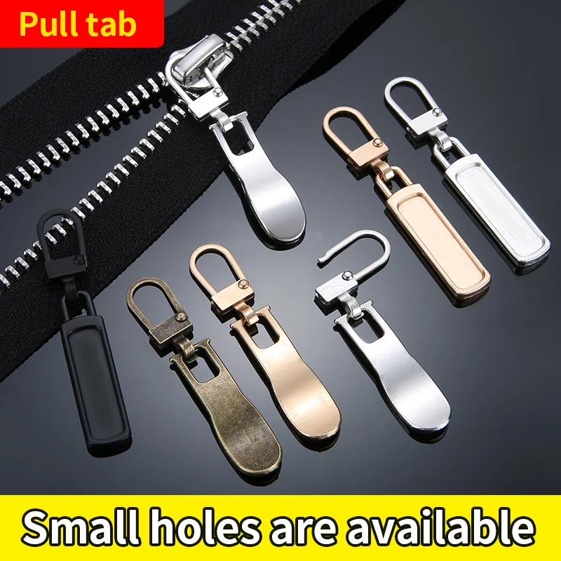 Detachable Zipper Puller Universal Replacement Tab Zippers Head Sliders Repair Kit for Suitcases Bags Clothing DIY Sewing Craft