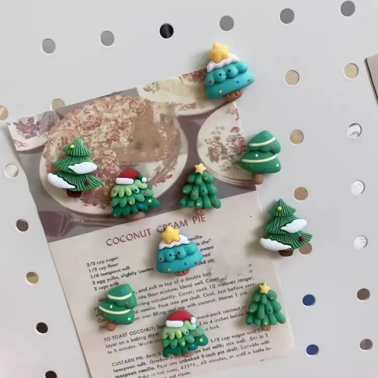 شجرة عيد الميلاد المغناطيسي المصغرة ، صورة الثلاجة الزخرفية ، شخصية خلاقة #4