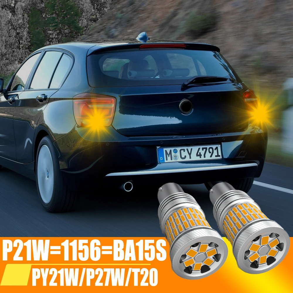 

Лампа указателя поворота, светодиодная лампа с цветовой яркостью 1156, PY21W, P21W, WY21W, T20, T25, Canbus для Volvo C30, C70, S40, S60, S70, S80, V40, V50, V60, V70, XC60, XC70