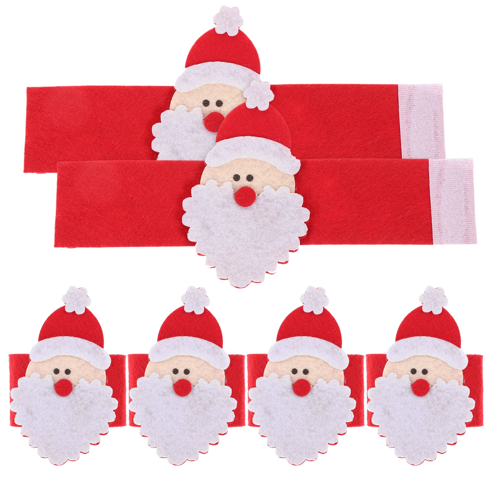 

6 Pcs Napkin Set Ring Dinner Rings Christmas Decorations Holiday Holders Mother