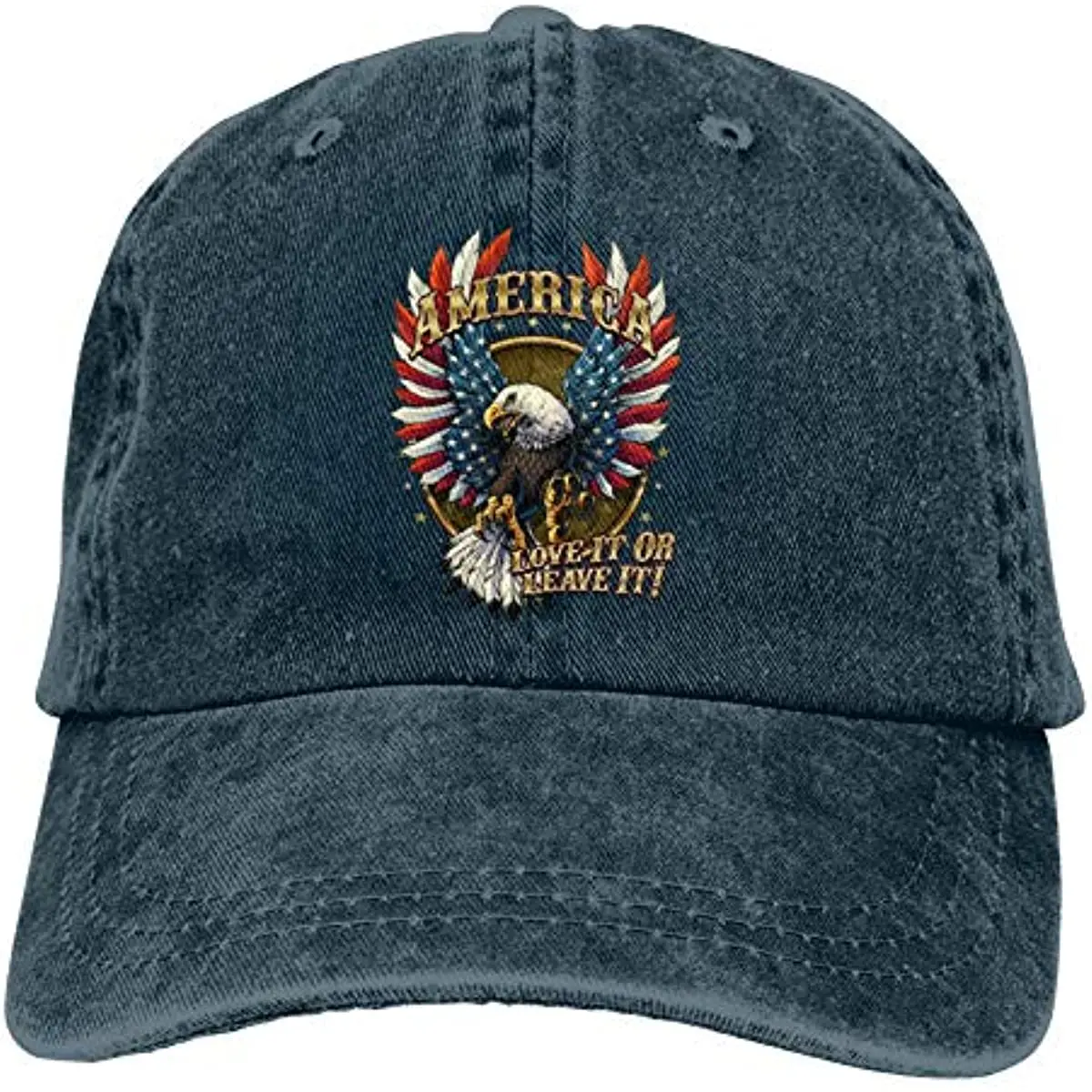 Gorra vaquera de águila americana para hombre y mujer, gorro de béisbol para papá, clásico, ajustable, informal, deportivo