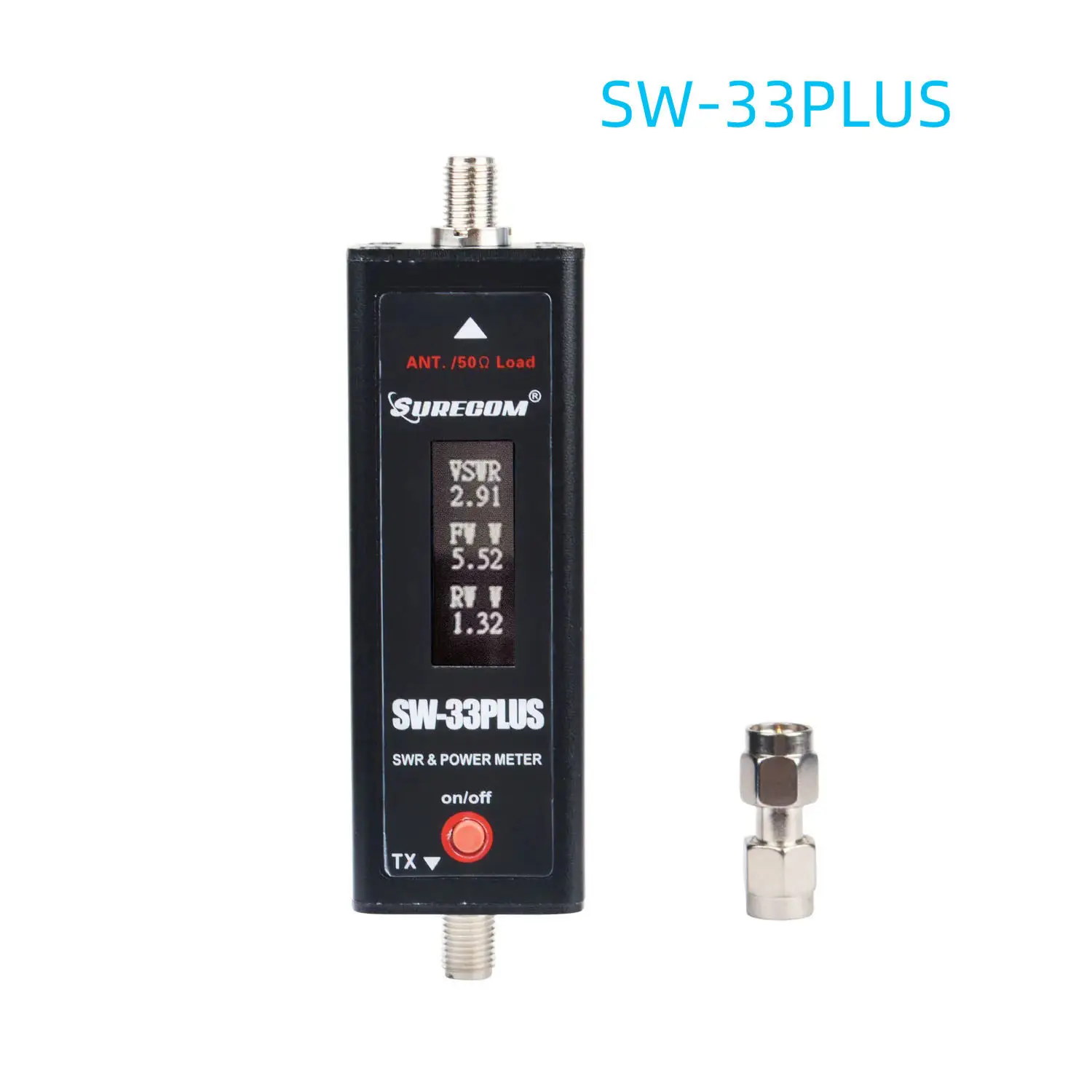 

Измеритель мощности и КСВ SURECOM SW33 SW-33PLUS Mini (миниатюрный) для VHF/UHF диапазонов 125-525 МГц