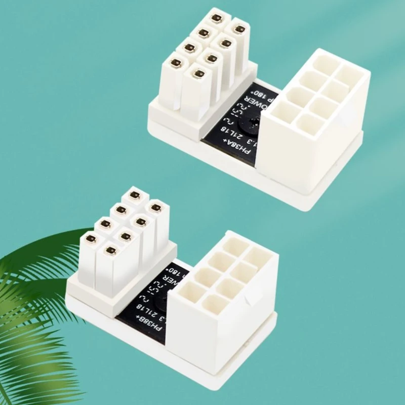 GPU PCIe 8 Pin เปิด 180 องศามุม Connector Power Adapter Board สำหรับเดสก์ท็อปกราฟิกการ์ด