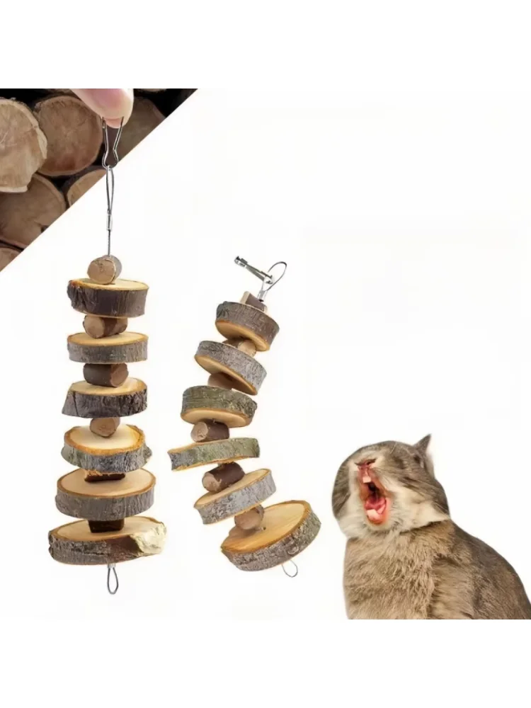 1 pc Random Style Pet Chew Toy Apple Wood  Molar Skewers Chew Toys for Small Animal Hamster  Rabbit Bird Guinea Pigs Chinchillas