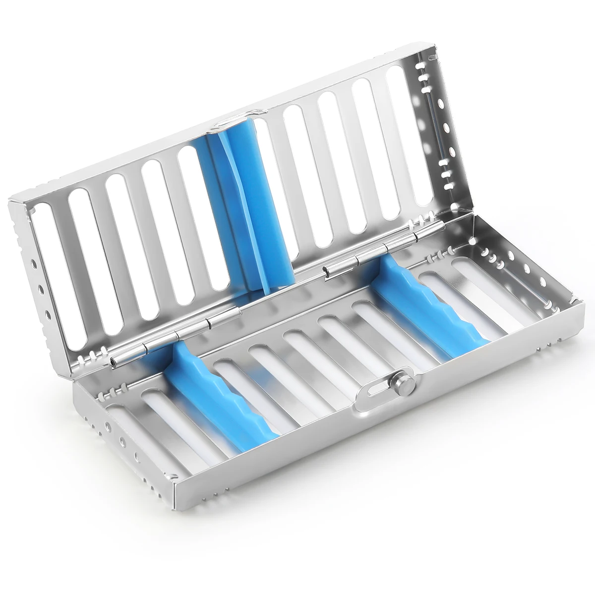 Azdent Dental Sterilization Rack Surgical Autoclavable Sterilization Box Dental Cassette File Burs Disinfection Tray Lab Tools