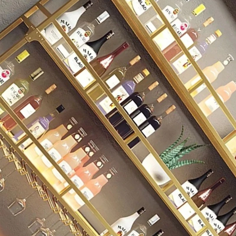 

Mount Bar Cabinet Boutique European Luxury Nordic Vintage Minature Wine Cabinet Wall Buffet Liquor Bottles Vitrinas Furniture