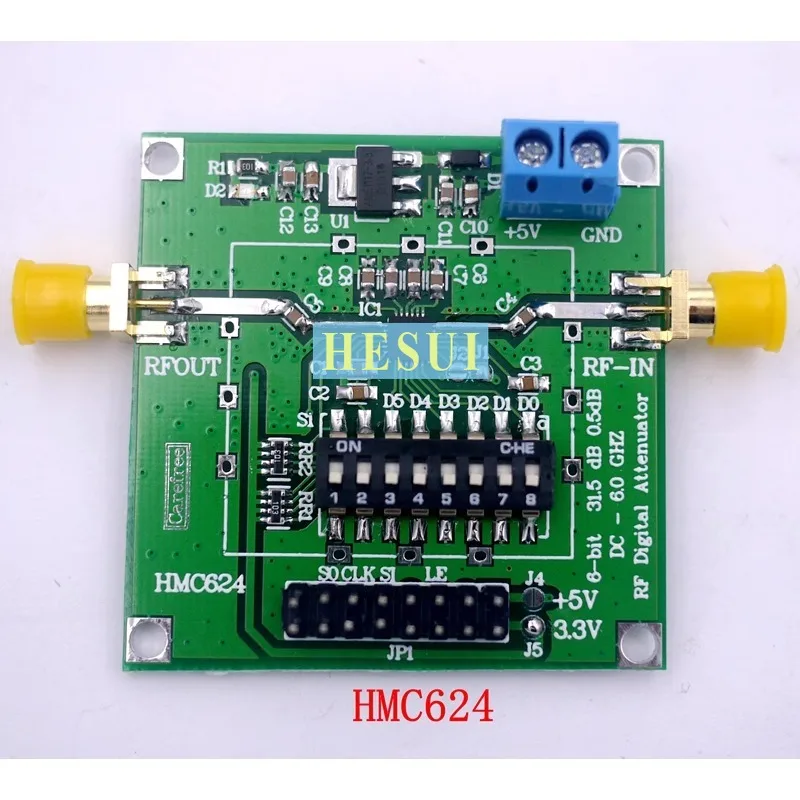 Digital RF attenuator module HMC624 LF-6ghz 0.5dB step accuracy up to 31.5dB