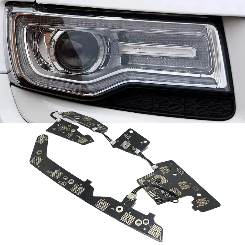 NEW LED Headlight Module DRL Daylight Module For JEEP Grand Cherokee WK2 2014 2015 2016 2017 2018 2019 2020 2021 White Light