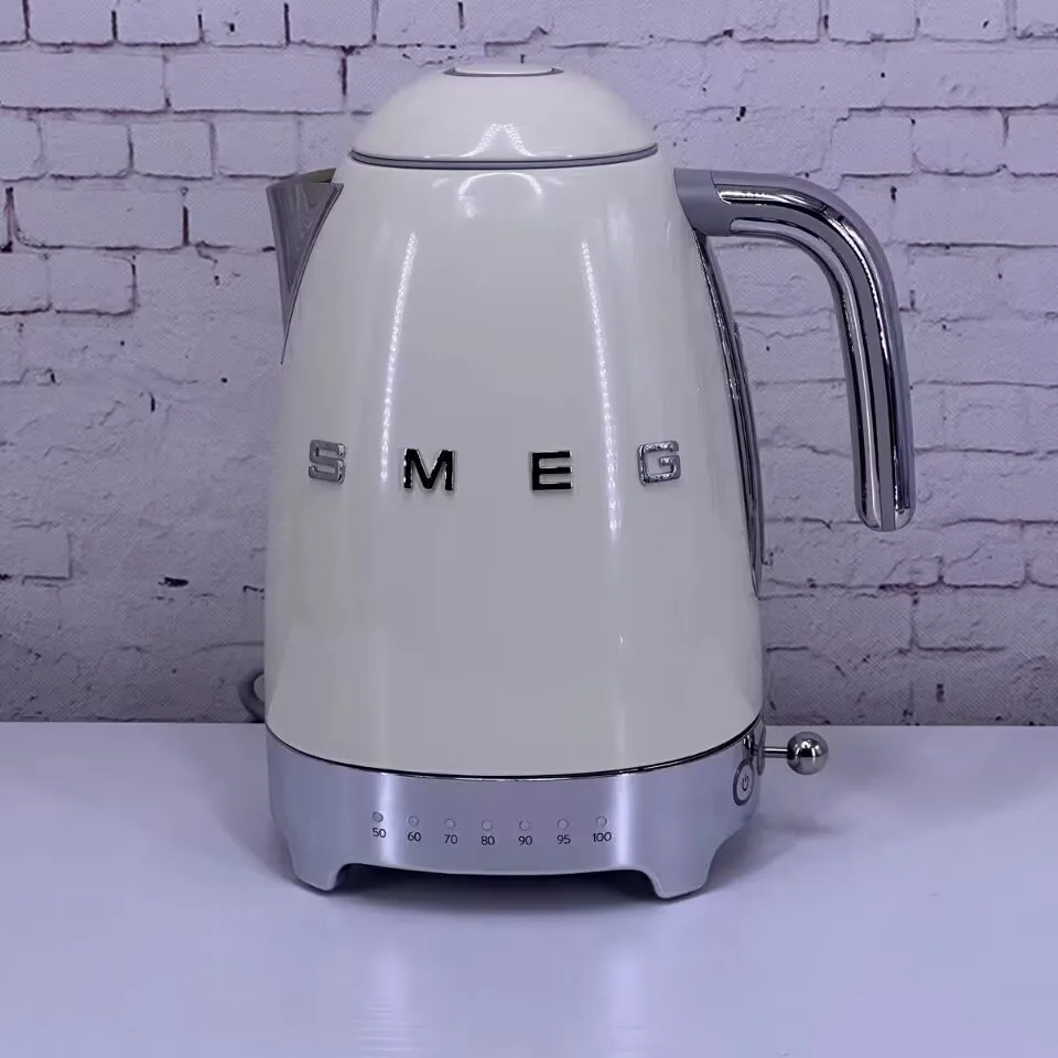 SMEG POT Hot Coffee Insulated Stainless Steel Thermal Glass Mug Sport Bottle with Compartment Water White Thermos