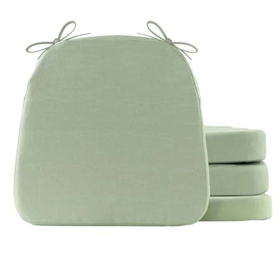 

Battilo Chair Cushions for Dining Chairs with Ties Indoor/Outdoor Kitchen Chair Pad with Non-Slip Backing Dining Seat Cushion w