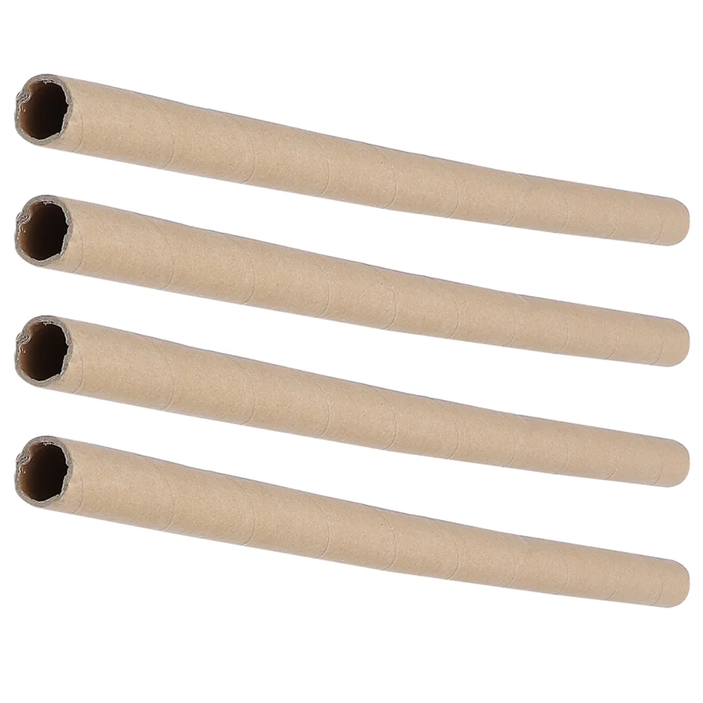 Poster Storage Tube Carton Packaging Craft Paper Packing Kraft DIY Light Brown Tubes