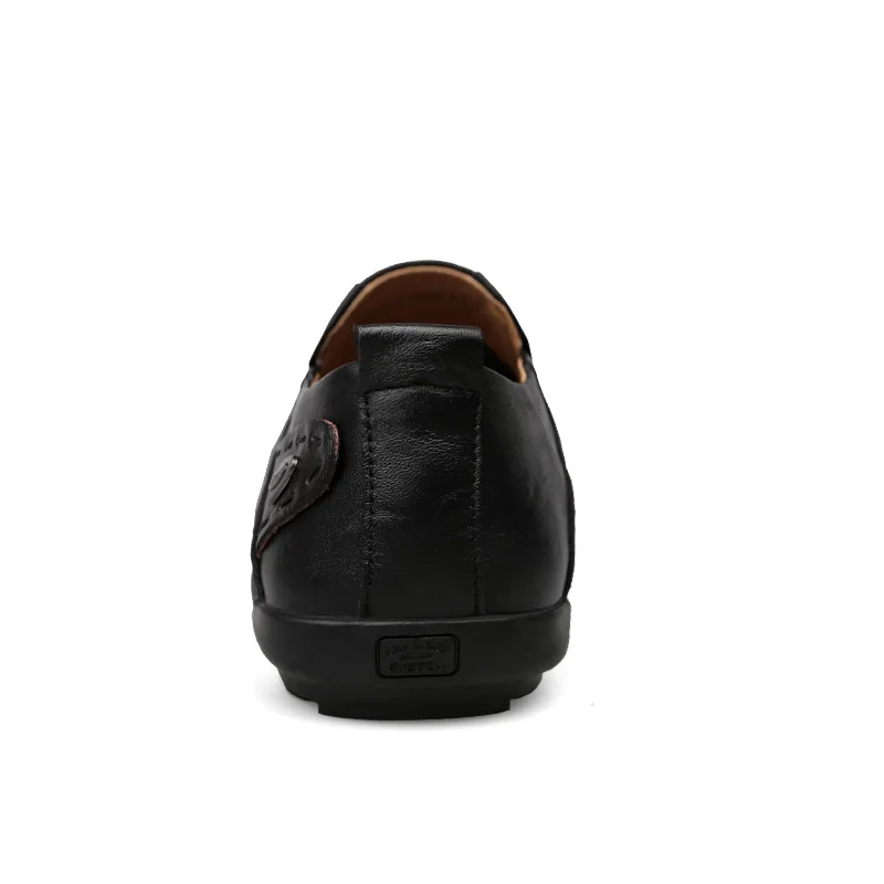 BTMOTTZ-Mocassins décontractés en cuir véritable pour homme, chaussures d\'été plates et respirantes pour la conduite