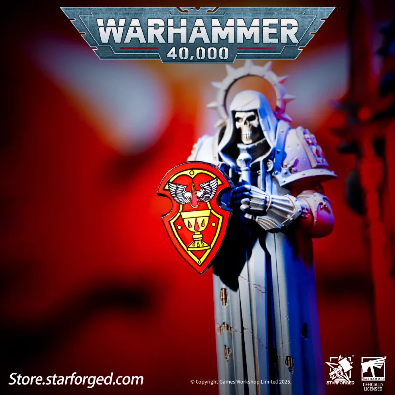 Broche esmaltado de colores con sello de los dioses oscuros, juego genuino, colección de emblemas de factura de Warhammer periférico, regalos para niños