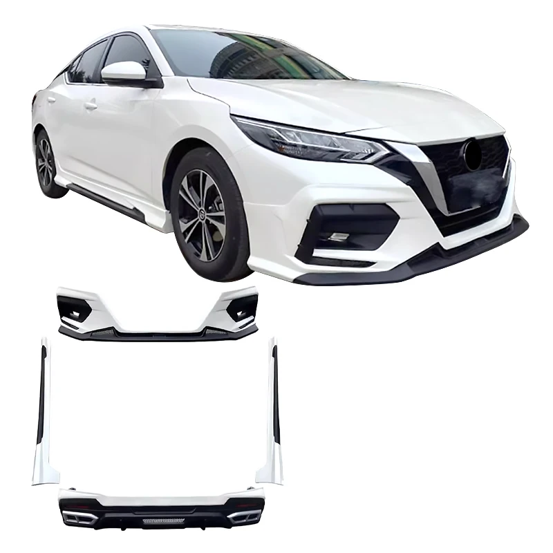 

Для Nissan Sylphy 2020-2022 передняя губа задняя губа боковые юбки ABS пластик автомобильный бампер автомобильный комплект автозапчасти диффузор сплиттер
