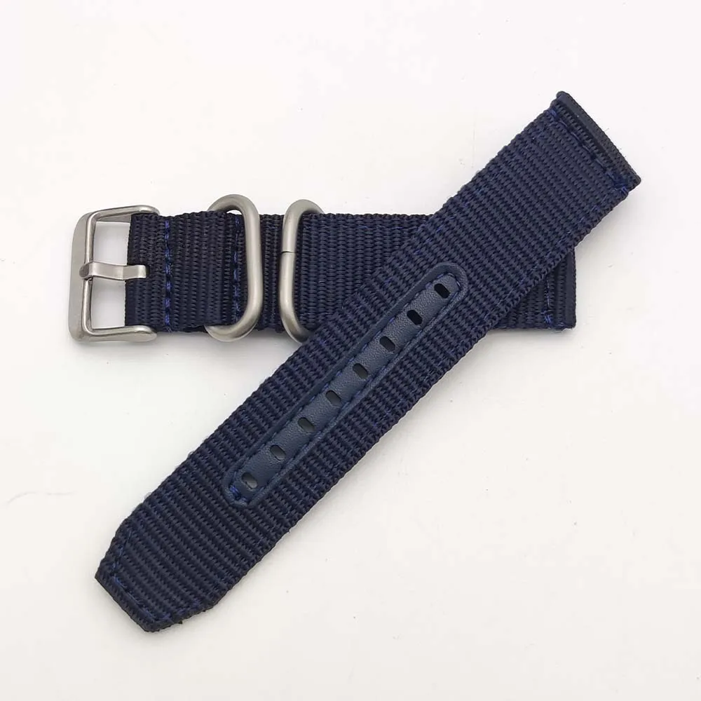 Bracciale universale per uomo e donna con cinturino morbido intrecciato in tela di nylon da 22 mm