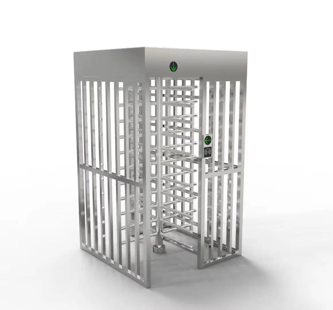 Factory Customization High Security QR Code Facial Recognition Full Height Turnstile Rotating Gate Access Control 304 Stainless