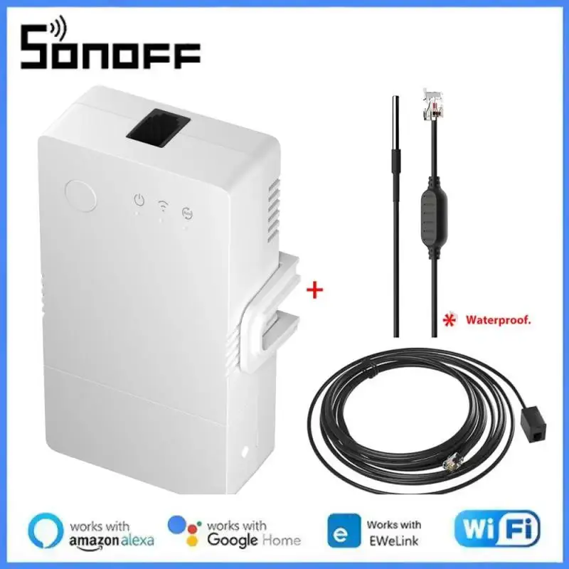 SONOFF TH Origin Wifi Switch Smart Home Controller Temperature Humidity Monitor Switch 20A Max SONOFF TH10/16 Upgrade Version